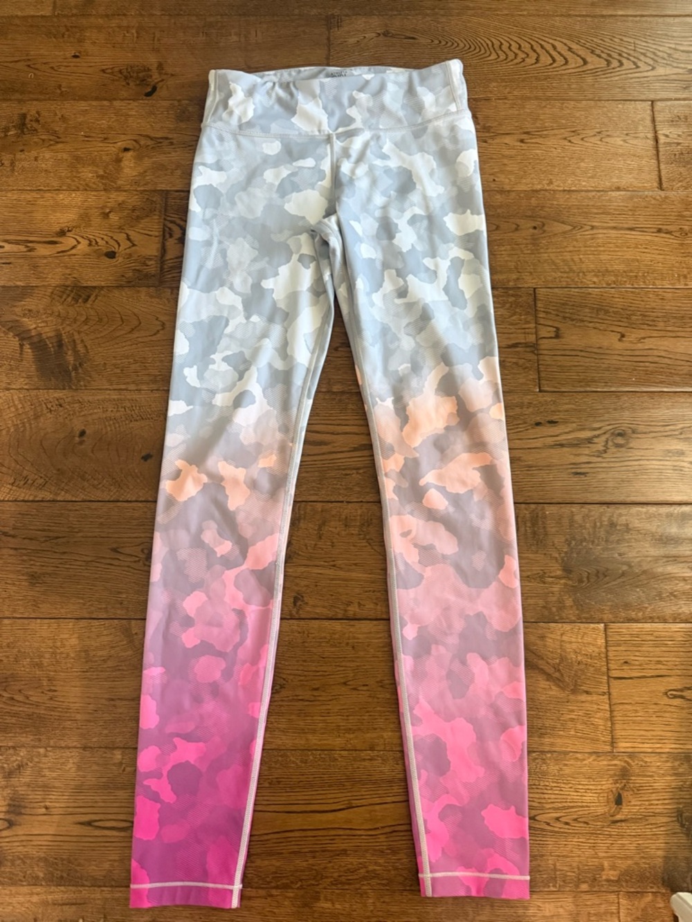 Athleta Girl Ombre Camo Tight Pink and Grey Size Girls XL